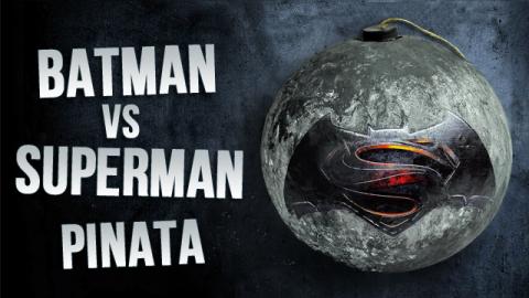  DIY Batman Vs Superman Paper Mache Pinata